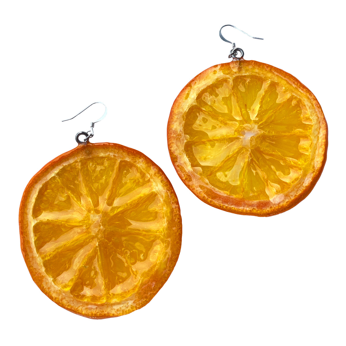 Coach orange deals slice earrings